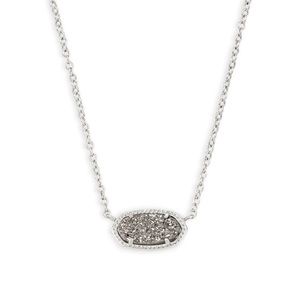 Kendra Scott Elisa Necklace in Platinum Drusy